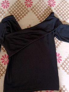 Chic Black Off-Shoulder Top