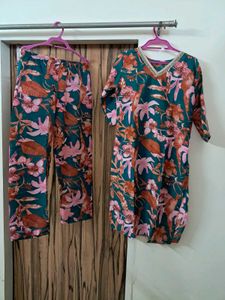 FLORAL PRINTED CORDSET