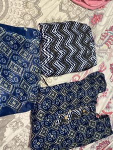 Navy Blue Indian Kurti Nd Pent Duppata