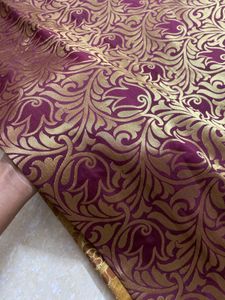 Elegant maroon Silk blend Saree