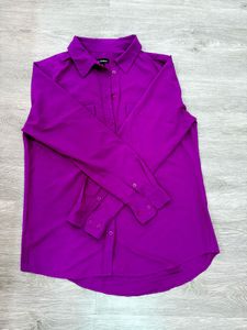 Button-Down Shirt (Magenta) Of Le Chateau