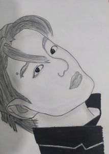 Bts Jungkook Sketch💜🐰🐰