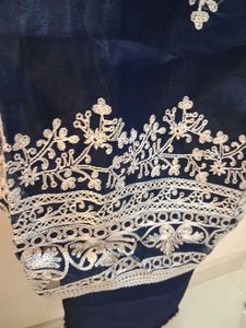 Elegant Navy Blue dress material