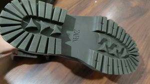 Zara Olive Green Ankle Boots