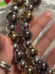 Metallic Beaded Necklace