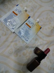 Wooden Comb,  Lipstick And Two Nevea Spf Creams