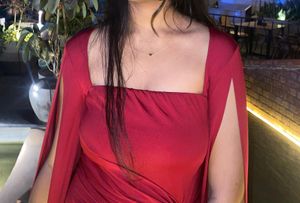 Elegant Red Maxi Dress