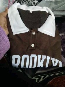 Brooklyn Brown Polo Sweatshirt