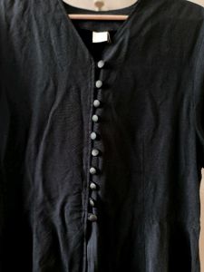 Chic Black Button-Down Top