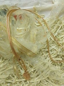 Gold Chain  with Heart Pendant