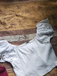 White Zudio Crop Top