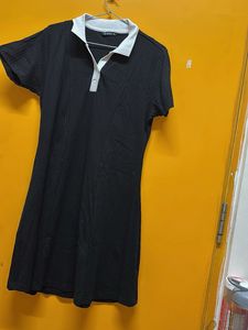 Black &amp; White Polo Dress