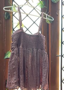 Mauve Twist Front Top