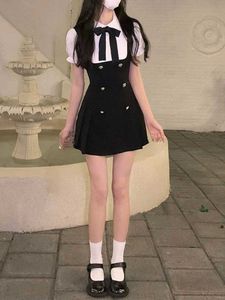 y2k cute black bottom dress