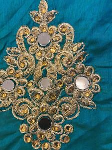 Elegant Teal Saree