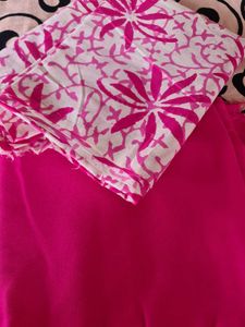 Pink Floral Fabric For Suit OR Cod Sets