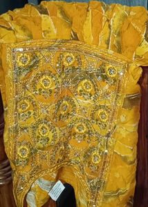 Yellow, Gold Mixed Colour Cotton  Kurtha