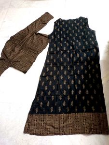 Black Kurti With Jacket