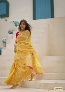 New Women Cotton Soft Silk Saree Festive