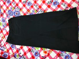 Black Maxi Skirt with Slit