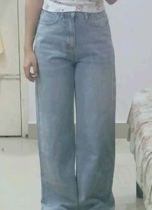 Light Wash Wide Leg Jeans