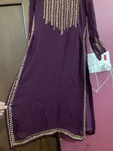 Elegant Purple Kurta Set