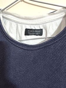 Zara Man Blue T-Shirt