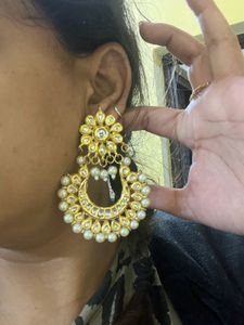 Combo Of Earring And Haath Phool