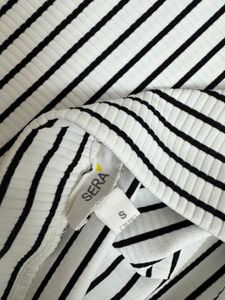 Women Striped Knit Pencil Skirt