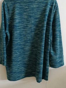 Cozy Teal Long Sleeve Top