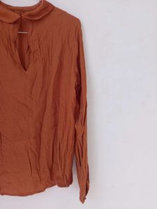 Brown Long Sleeve Top