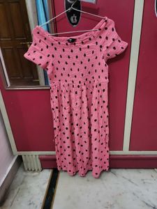 Beautiful Off shoulder Polka Dot Dress