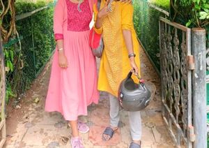 Elegant Peach Kurta