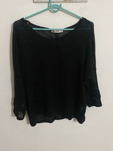 Elegant Black Long Sleeve Top