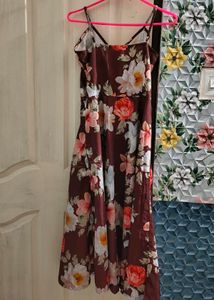 Strappy Floral Print Maxi Dress