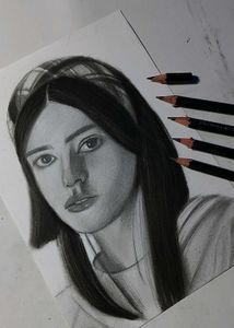 Original Charcoal Portrait Art