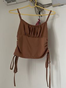 Nude Crop Top