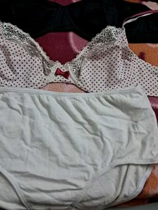 Combo Of  Five Imported Fabric Bra N Panty