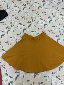 Mustard Mini Skirt