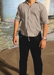 Gingham Button-Down Shirt