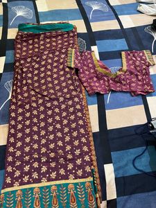 Beautiful Saree And Blouse at Very Low Price