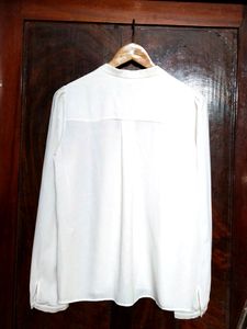 Off White Full Sleeve Tops For Women
