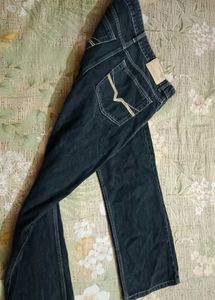 WILD CUT LIGHT BLACK BAGGY JEAN