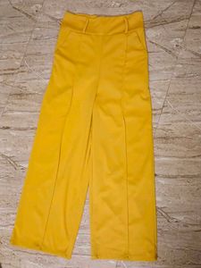 Mustard Wide Leg Trousers