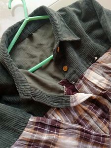Checks Shirt Like Top