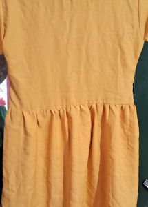 Mustard Yellow Peplum Top Women