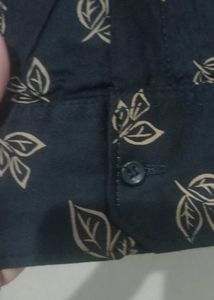 Leaf Print Casual Shirt