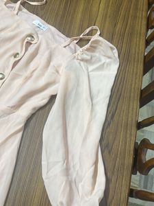 Pink Puff Sleeve Mini Dress