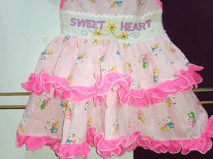 Baby Pink Colour Cotton Frock