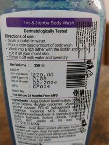 New Body Wash Jojoba &amp; Iris